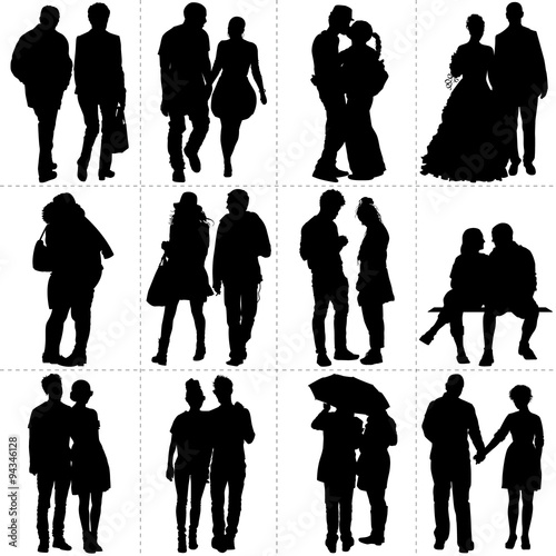 Silhouettes de couples