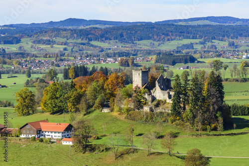 Blick ins Alpenvorland bei Kempten im Allgäu