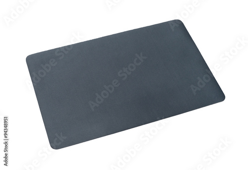 Grey mouse-pad isolated on white background