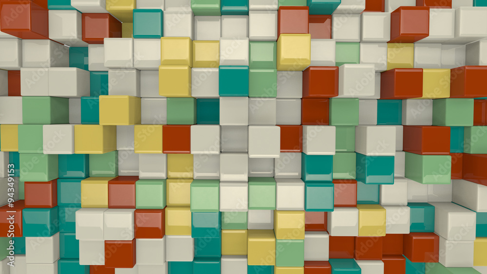 colorful 3D cubes colorful 3D cubes