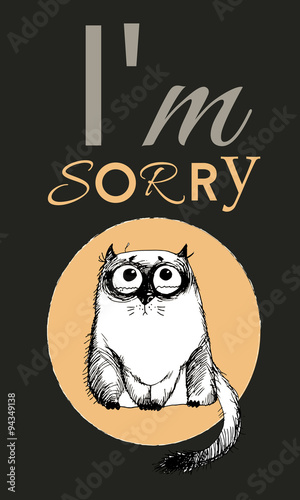 funny cat character