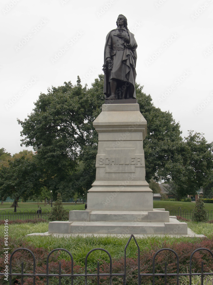 Johann Christoph, Friedrich von Schiller statue in Schiller Park