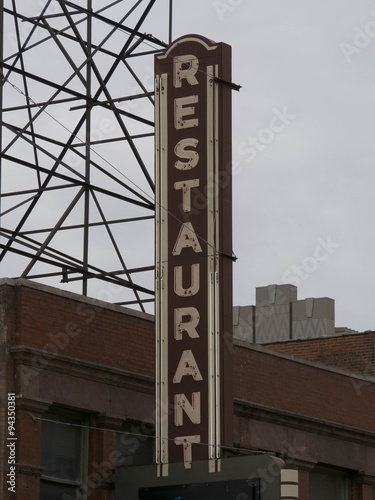 Retro Restaurant Sign