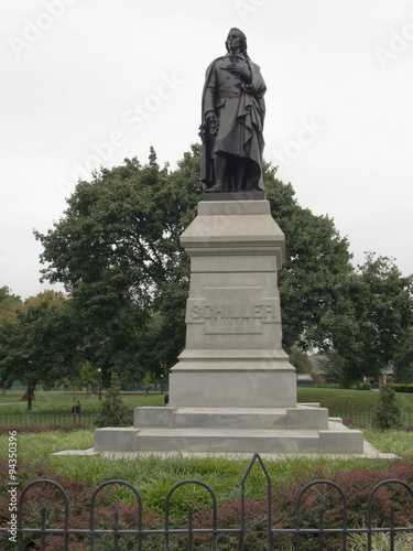 Johann Christoph, Friedrich von Schiller statue in Schiller Park photo