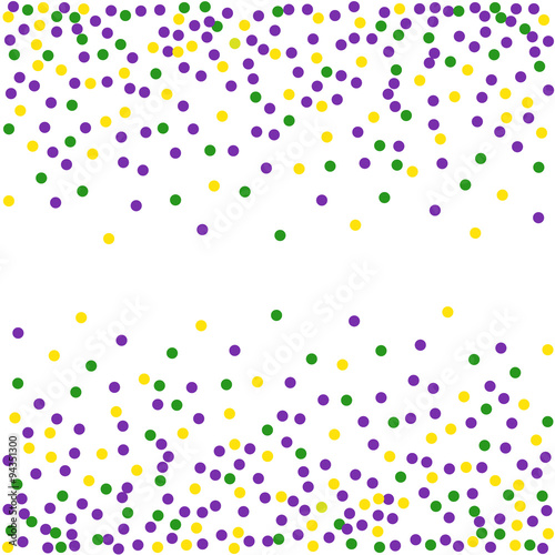 Mardi Gras dot background. Engraving illustration.Seamless pattern.