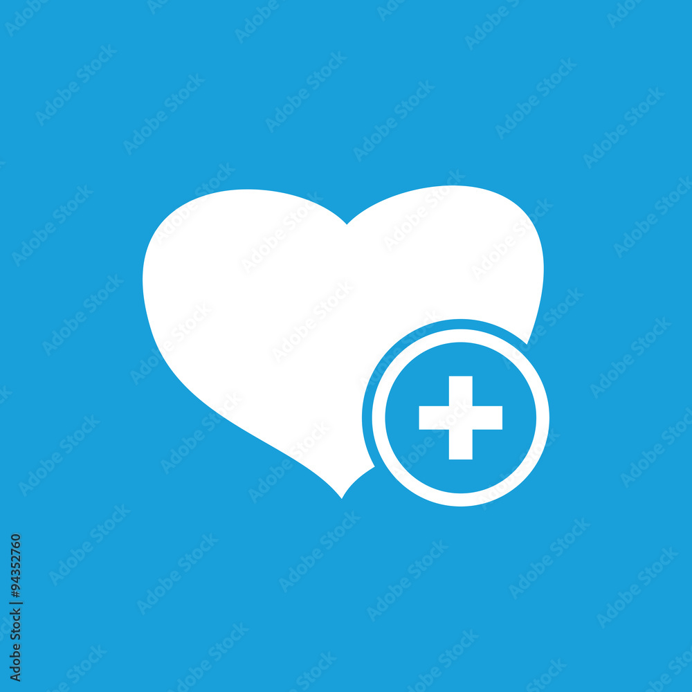 More health icon, white More health icon, white