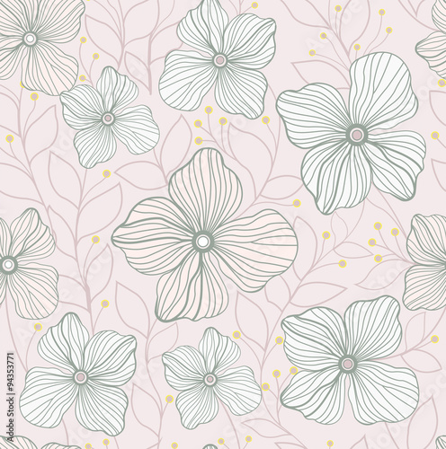 Flower pattern background. Seamless Pattern Background.
