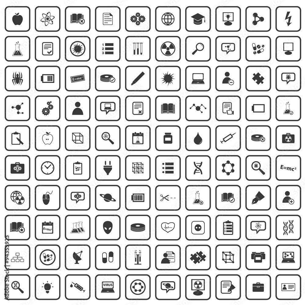 100 science icons 100 science icons