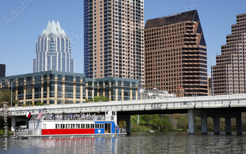 Austin, Texas skyline, view from the river