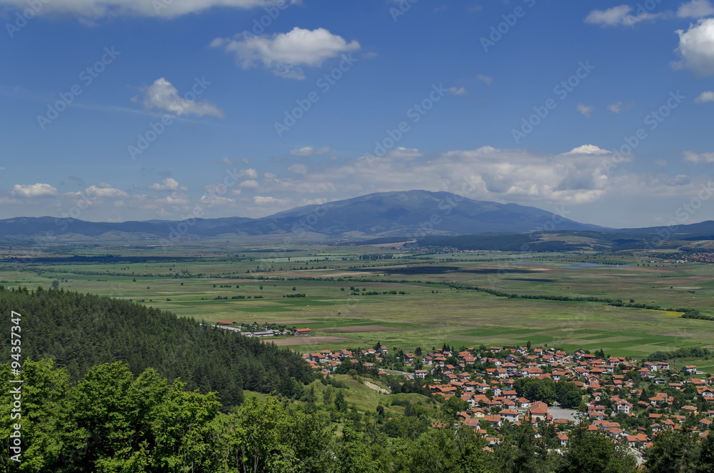 View from village Belchin to Vitosha and Plana mountains, Bulgaria