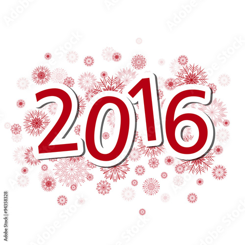Vector Illustration of a Happy New Year Text Design