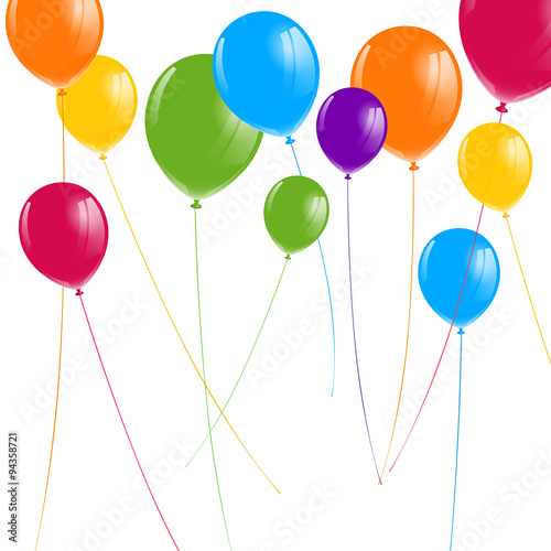 Vector Illustration of Colorful Balloons