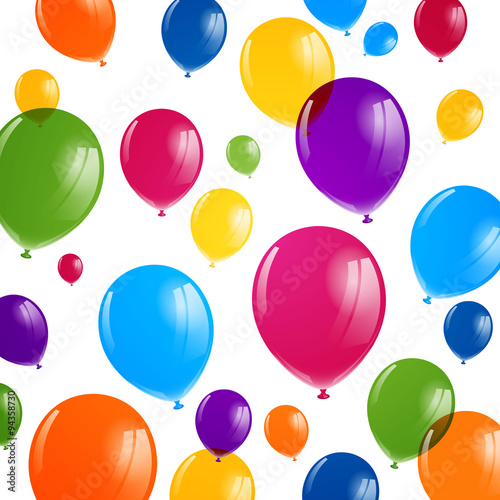 Vector Illustration of Colorful Balloons