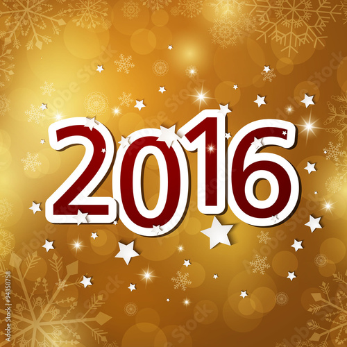 Vector Illustration of a Happy New Year Text Design