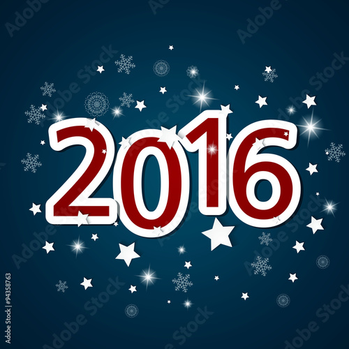 Vector Illustration of a Happy New Year Text Design