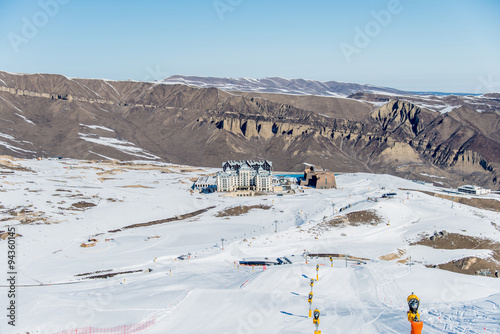 Shahdag - FEBRUARY 27, 2015: Tourist Hotels  on February 27 in A photo