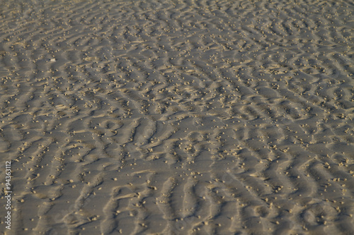 sand pattern at the beach
