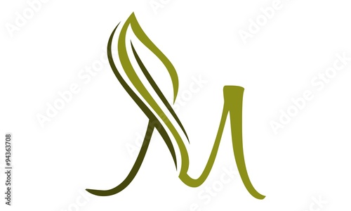 Logo M with Leaf