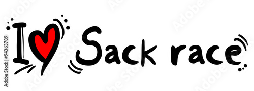 Sack race love