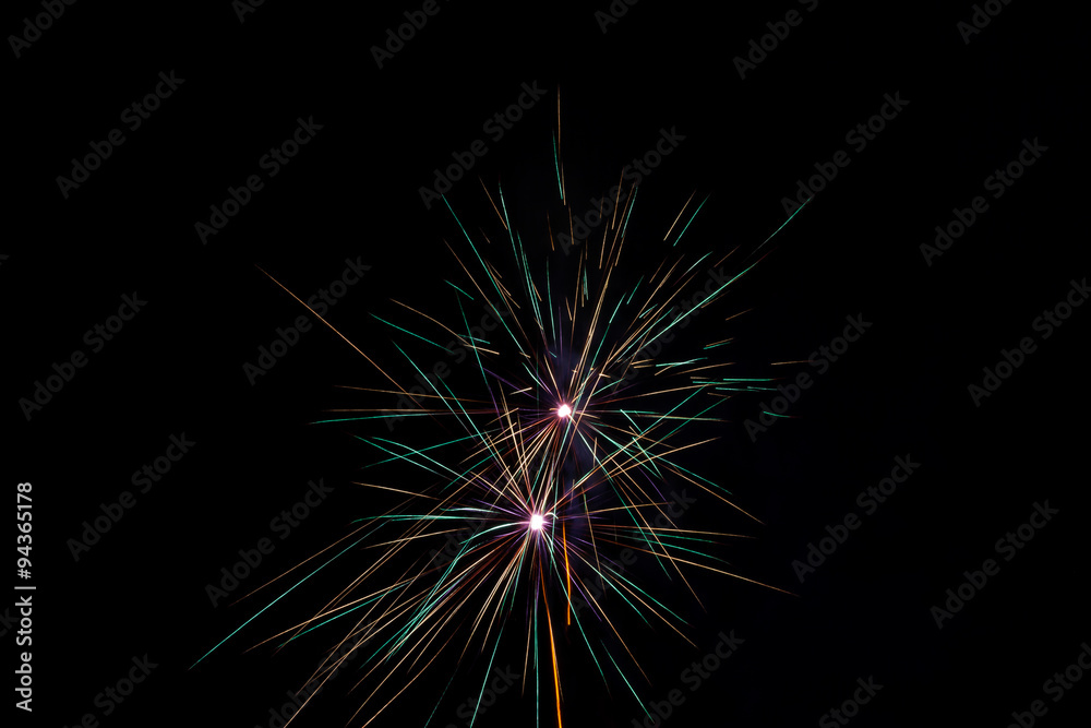 Fototapeta premium ein schönes Feuerwerk zu Silvester