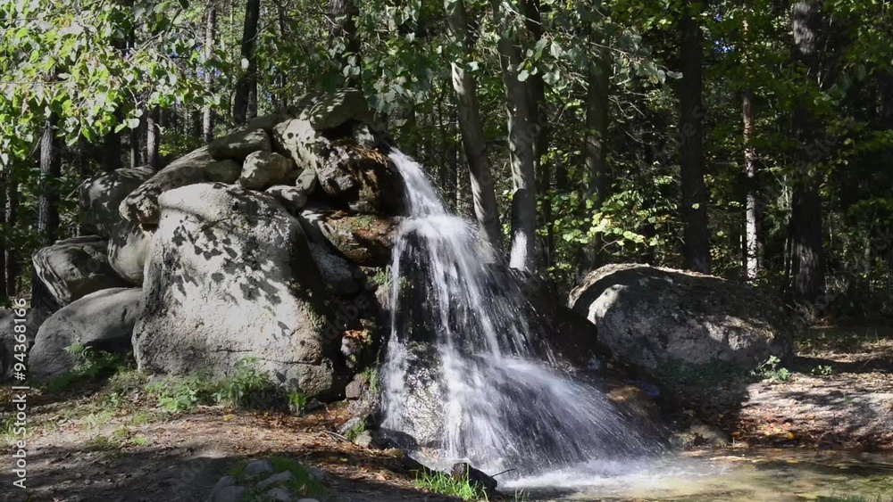 Small waterfall in the Puszcza Knyszynska in Poland Small waterfall in the Puszcza Knyszynska in Poland