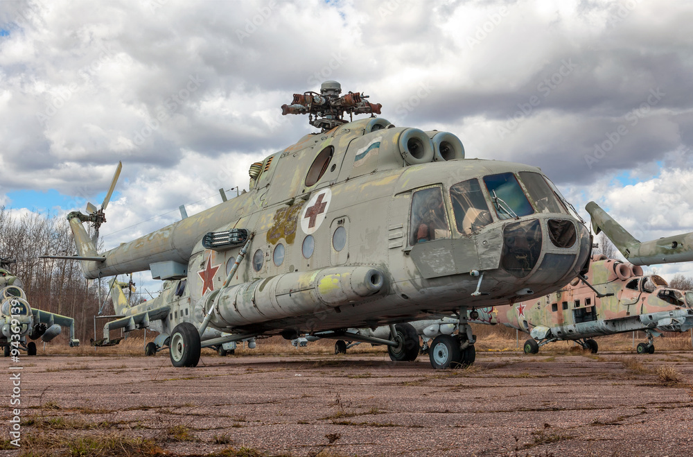 The old Soviet ambulance helicopter The old Soviet ambulance helicopter