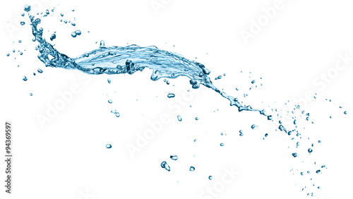 water splash isolated on the white background