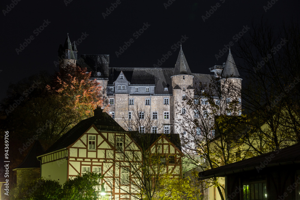 Obraz premium castle herborn germany in the evening