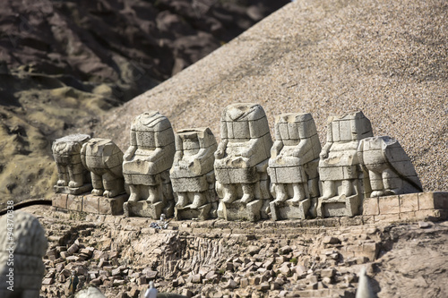 ISTANBUL, TURKEY - 9 OCTOBER, 2015: Miniaturk in Istanbul, Turkey. Miniature copies of the Ancient World Architecture photo