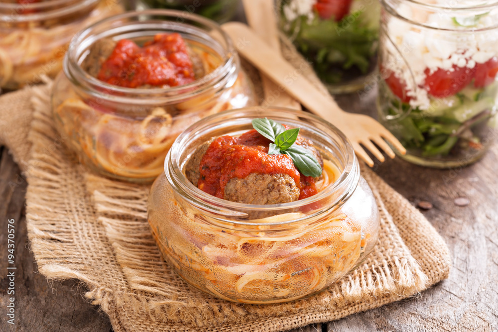 Spaghetti with meatballs and tomato sauce Spaghetti with meatballs and tomato sauce