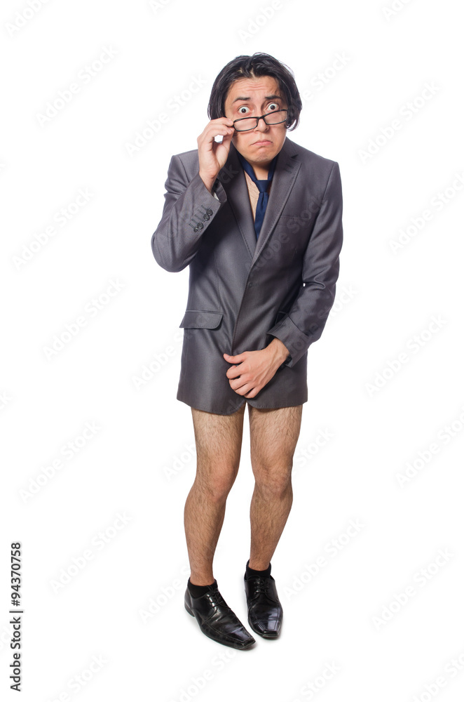 Funny man in business concept Funny man in business concept