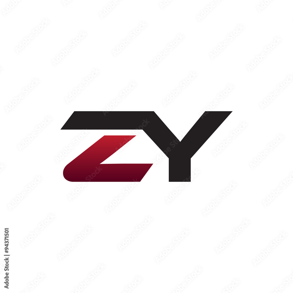 Modern Initial Logo ZY