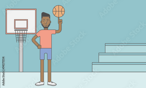 Basketball player man. photo