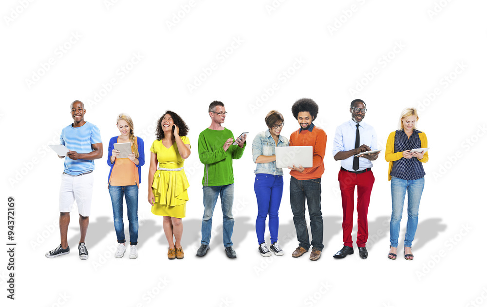 Diverse People Happiness Friendship Communication Networking Con Diverse People Happiness Friendship Communication Networking Con