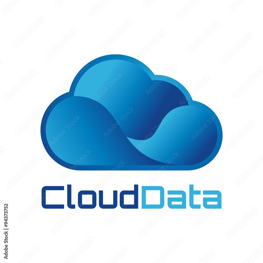 Cloud Data Logo Vector Cloud Data Logo Vector