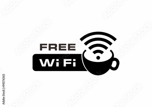 Vector free wi-fi label