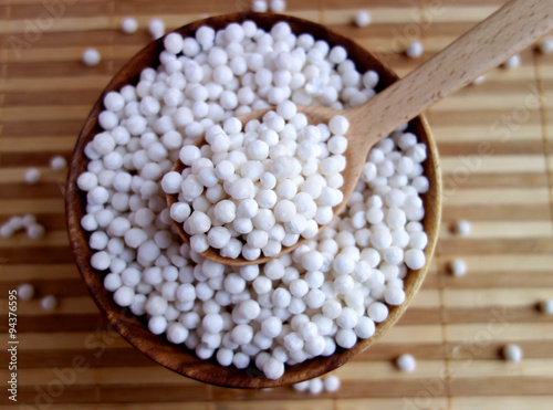 White sago pearls photo