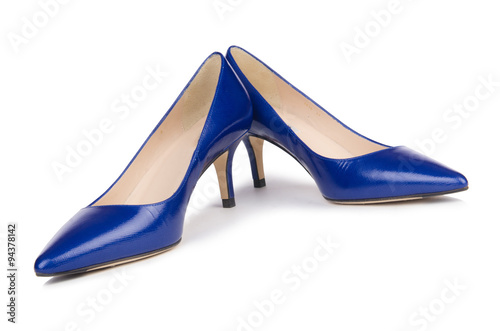 Woman shoes isolated on the white