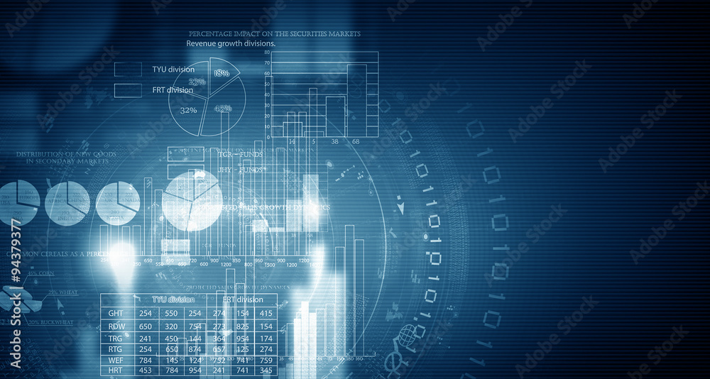 Obraz premium Business digital background