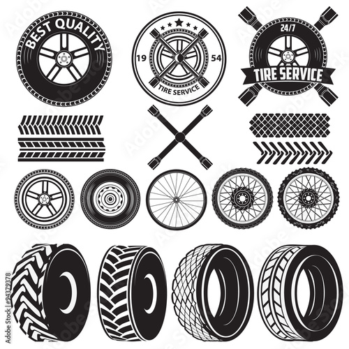 tire service label