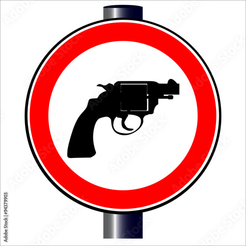 Gun Road Sign