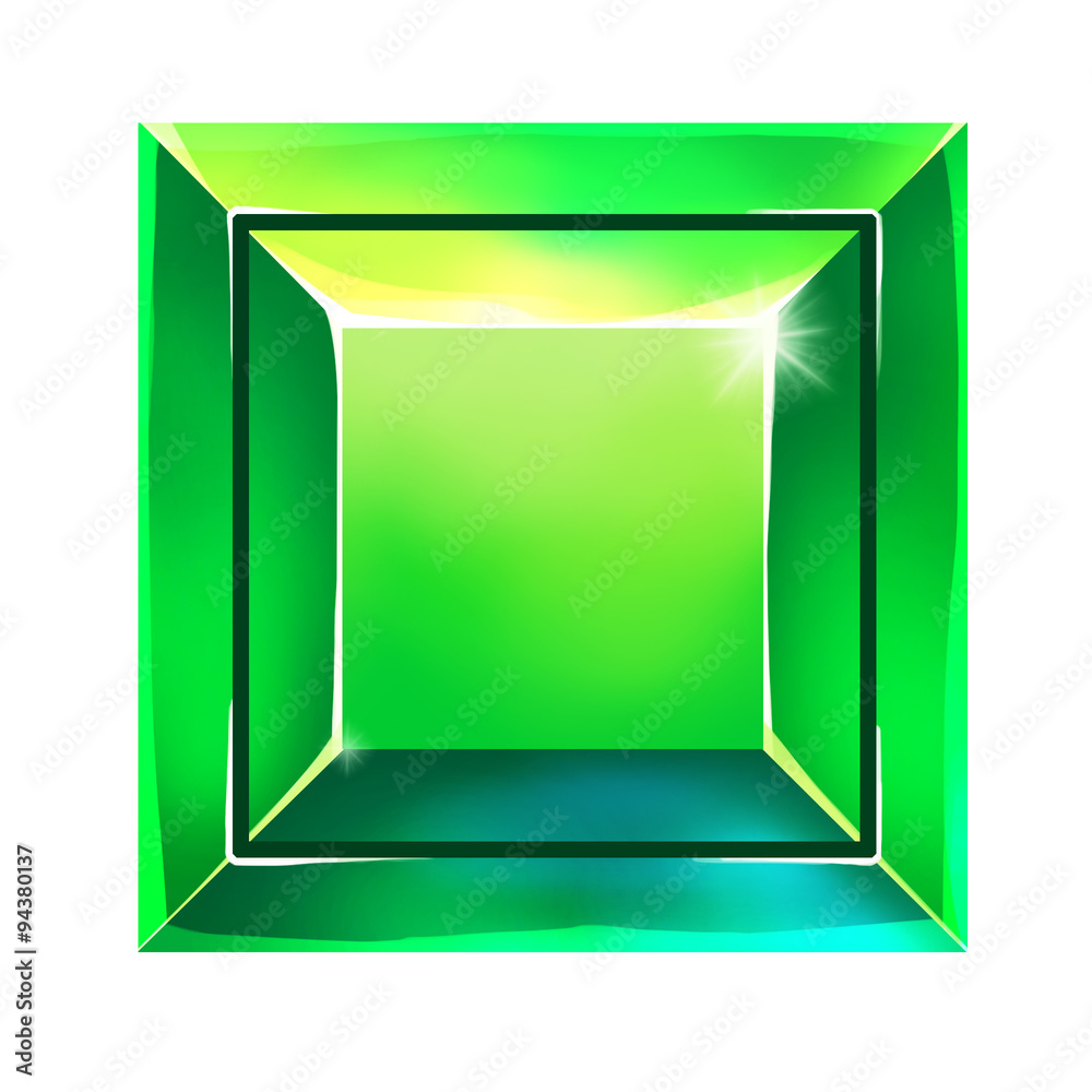 Illustration: The Green Gem. Element Creation. Game Assets.
Illustration: The Green Gem. Element Creation. Game Assets.