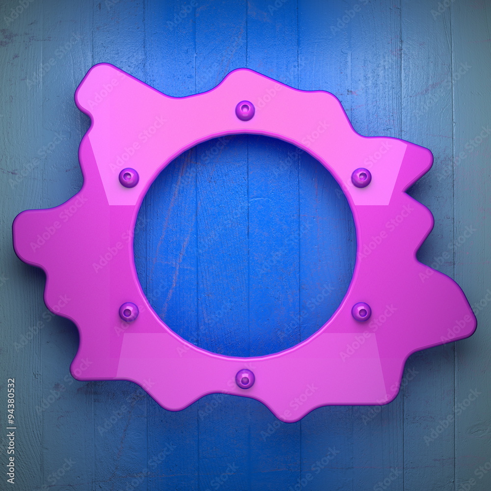 pink metal and blue wood background pink metal and blue wood background