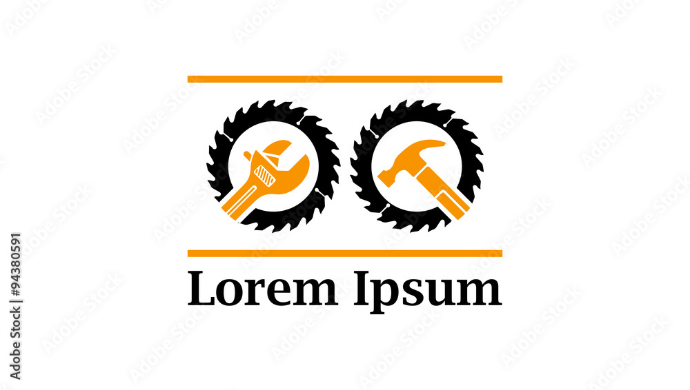 Fototapeta premium Icon for tools and industrial equipment