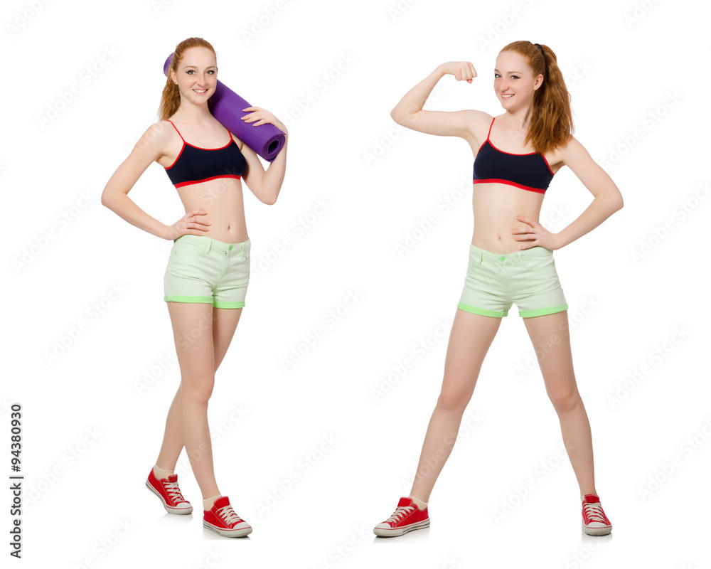 Concept of healthy lifestyle in set Concept of healthy lifestyle in set