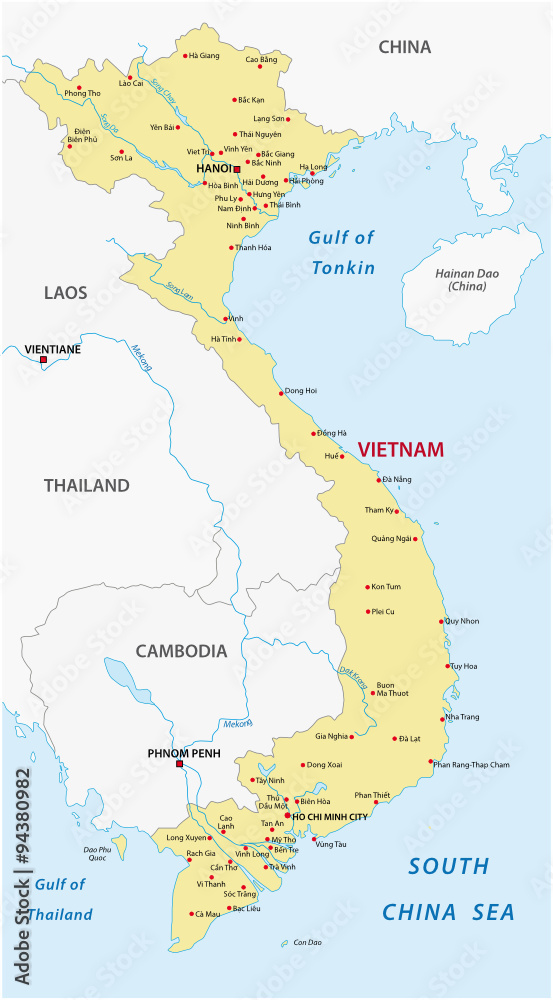 vietnam map