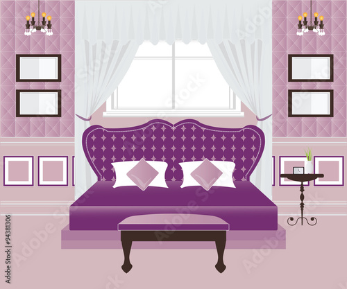 Bedroom interior design.