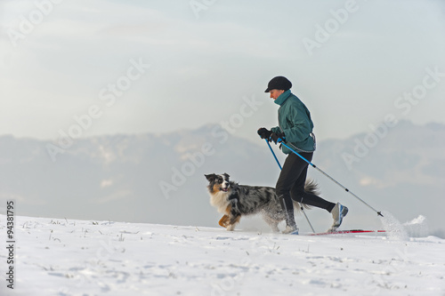 Skilanglauf mit Hund photo