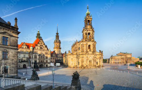 Dresden square, Germany, Hofkirche
