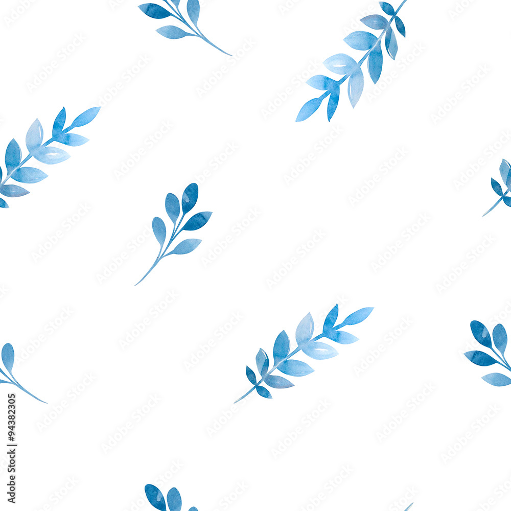 Seamless pattern of flowers and leaves. Seamless pattern of flowers and leaves.